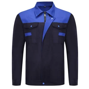 Men’s Professional Construction Worker Uniform Overalls Jacket Pants Polyester Mechanic Coverall Cleaner Workwear