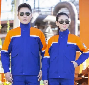 Men’s Pure Cotton Anti-static WorkWear Sets Long Sleeves Work Uniform Spring Autumn Safety Working Clothing Suits
