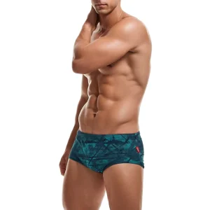 Men’s Quick Dry Breathable Anti-Bacterial Custom All Over Print Polyester/Elastane Blend Bikini Swimwear with Custom Logo