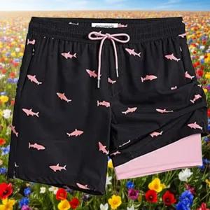 Men’s Quick Dry Funny Printed Mesh Lining Swim Trunks ODM Bathing Suit Swimwear Board Shorts