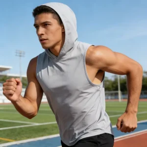 Men’s Quick Dry Lightweight Breathable Sports Vest Workout Top Basketball Training Sleeveless Shirt Summer Activewear