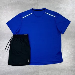 Men’s Quick Dry Running Short Sleeve T Shirt with Breathable Mesh Design for Gym Training and Outdoor Sports Activities