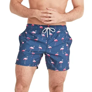 Men’s Quick Dry Swim Shorts Custom Logo Breathable Fitness Swimwear Waterproof Beach Boardshorts Trunks Animal Letter Patterns