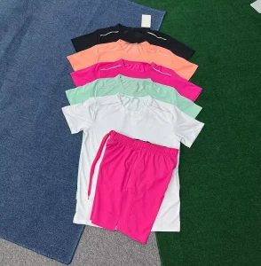 Men’s Quick Dry T-Shirt and Running Shorts Set Breathable Athletic Wear for Gym Training and Outdoor T-shirt Set