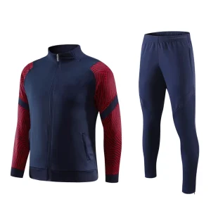 Men’s Quick Drying Breathable Sportswear Regular Zip Polyester Tracksuit Vintage Style Eco Friendly Garment Dyed