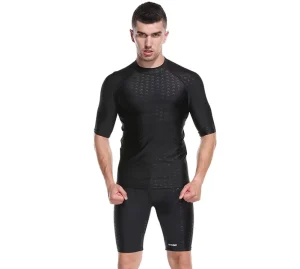 Men’s Quick Drying Imitation Shark Skin Swimsuit Swimming Suit Swim PantsFitness Swimwear for Spring Bathing