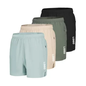 Men’s Quick-Drying Sports Shorts for Running Training Customizable Logo Sweatpants Pockets Gym Wear Activewear Fitness Training