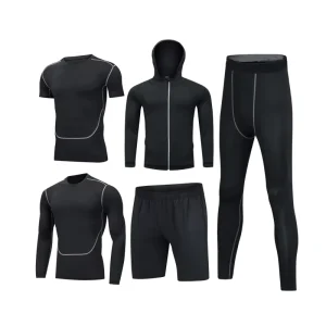 Men’s Quick-Drying Tights Sportswear Suit Training Jogging Wear Activewear Gym Set