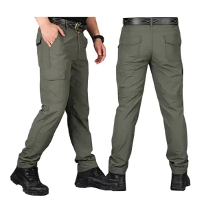 Men’s Quickly Dry Tactical Pants Trousers Casual Summer Pant Hiking Hunting Light Weight Loose Casual Cargo Pant