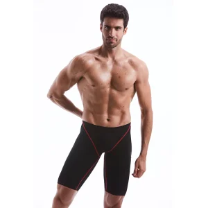 Men’s Racing Swim Jammer Professional One Piece Swim Trunks Competition Swimsuit Spandex Polyester Anti UV Quick Dry Custom Logo