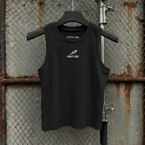 Men’s Regular Fit Waffle Knit Tank Top 100% Cotton Muscle Stringer Gym Vest Custom OEM Sports Running Short Print