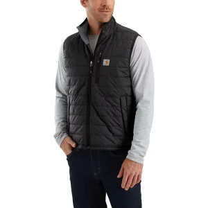 Men’s Relaxed Fit Lightweight Insulated Vest Workwear Adults Anti-Static Waterproof Anti-Wrinkle Cotton Polyester