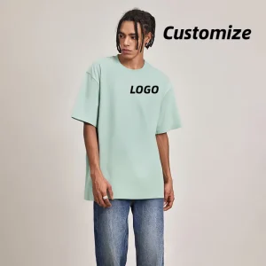 Men’s Retro American Style Summer Street Wear Casual Simple Crew Neck Cotton Short Sleeve T-shirt Custom Label