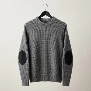Men’s Ribbed Knit Sweater Crew Neck Pullover Long Sleeve Soft Warm Breathable Autumn OEM ODM