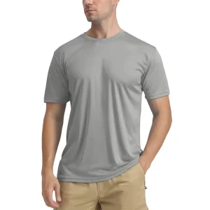 Men’s Running Activewear Manufacture Customize LOGO UPF50+ Short Sleeve Men’s T Shirts