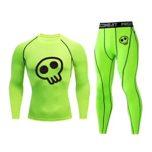 Men’s Running Sports Suit Male Quick Drying Sportswear Compression Clothing Fitness Training Kit Thermal Underwear