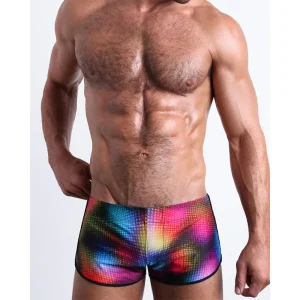 Men’s See-Through Quick Dry Swim Shorts Swimsuit Boxer Briefs Trunks Swimwear
