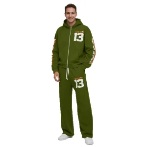 Men’s Sets Private Label Clothing Manufacturers Flowy Stretchy Fold Over Running Men’s Clothing Sets