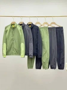 Men’s Sets Zipper Turn down Collar Contrast Color Windbreaker Tracksuit High Street Men Sports Sunproof Windproof Tracksuits