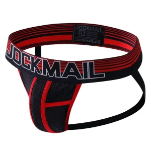 Men’s Sexy Double T Back Design Mesh Breathable Low rise Hip Lifting Jockstrap Underwear Seamless Briefs & Boxers