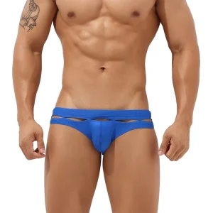 Men’s Sexy Swimming Briefs Trunks Hollow out Bikini Swimwear