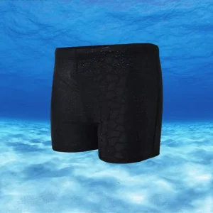 Men’s Sharkskin Boxer Swim Trunks Quick Dry Spandex Swimwear Fabric Set Mens Swimming Suit for Swimwear Beachwear