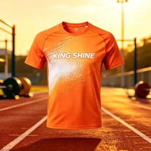 Men’s Short Sleeved Youth Running Shirt Campus Style Woven Sports T shirts Blank Design Print Sublimation T shirt