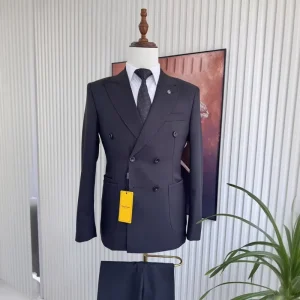 Men’s Single Breasted Slim Fit Tuxedo Blazer 2 Piece Set for Wedding Parties Special Occasions Including Plus Sizes