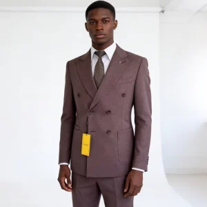 Men’s Slim Fit Single Breasted Tuxedo Blazer 2 Piece Set for Wedding Parties and Business Occasions Plus Size & Breathable