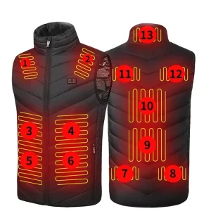 Men’s Smart Heating Vest for Autumn Winter High-Temperature Waterproof and Breathable Outer Wear Formal Style
