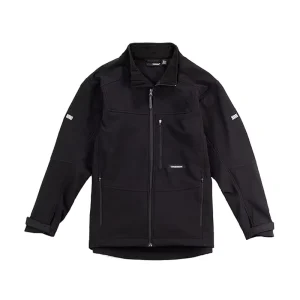 Men’s Softshell Work Jacket S3 Solution Coat Technical Workwear Lightweight Waterproof with 4-Way Stretch