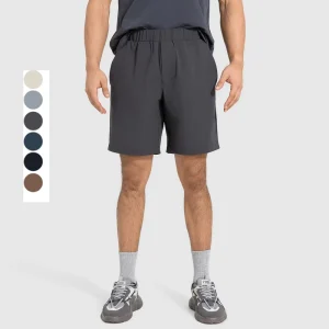 Men’s Solid Loose Fit Breathable Quick Dry Gym Fitness Shorts Activewear for Summer