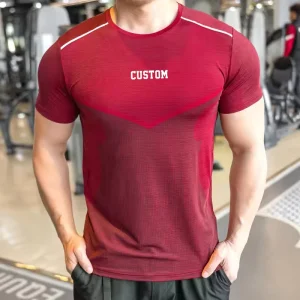 Men’s Sports Activewear Breathable Lightweight Workout Training Jogging Fitness Tops Custom Gym Running Tee T Shirt