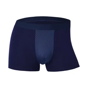 Men’s Sports Boxer Briefs Breathable Mesh Design Quick Dry Soft Knitted Modal Anti-Bacterial Camouflage XL Size