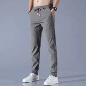 Men’s Sports Pants Breathable Casual Business Pants for Youth Versatile Straight High Quality for Spring Fall