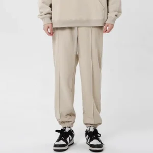 Men’s Sports Pants High Quality Cotton Custom Screen Printed Loose Fit Jogging Trousers