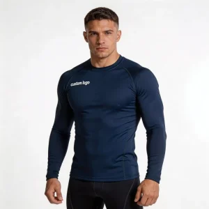 Men’s Sports Tight Suit Quick drying Moisture absorbing Breathable Warm High elastic Full Length Running Rash Guard