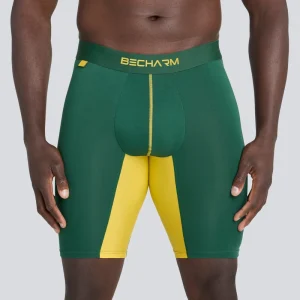 Mens Sports Underwear Long Leg Boxer Briefs Male No Ride Up Moisture Wicking Coolmax Underpants Factory Oem Odm
