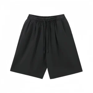 Men’s Sports Wash Shorts French Terry Solid Color Outerwear Five-Inch Shorts