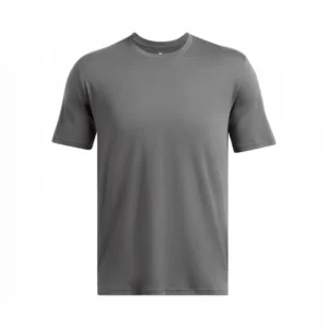 Men’s Sportstyle Solid Loose Fit Sporty Blank Short Sleeve Athletic T Shirt Size Large Gray