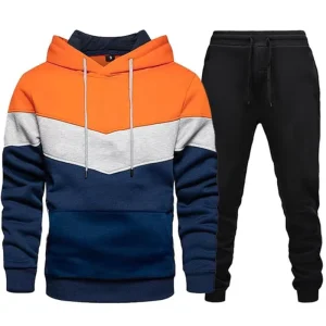 Men’s Sportswear Set Fashionable and Casual Spring and Autumn Combination Hooded Sweatshirt and Long Pants Two piece Set