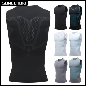Men’s Sportswear Sleeveless Quick Drying Sportswear Men’s Fitness Vest Exercise Muscle Top Fitness and Shaping