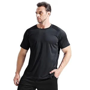 Men’s Sporty Casual Sports Short-sleeved Mesh T-shirt Fitness Suit Loose Basketball Outdoor Running Large Size Quick-drying
