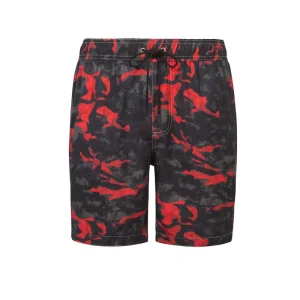Men’s Spring Summer Quick-Drying Breathable Four-Sided Stretch Shorts Elastic Waist Pattern Casual Beach Swimdress for Use