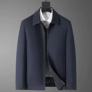 Men’s Spring and Autumn Lapel Middle-aged Business Jacket