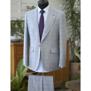 Men’s Spring and Autumn Thin Coat Men’s Casual Suit Middle-aged Single-west Iron-free Coat and Western Dad’s Suit