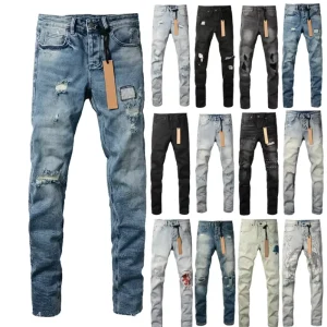 Men’s Straight Tube Old Jeans Cotton Denim Button Pocket Retro Street Style Jeans