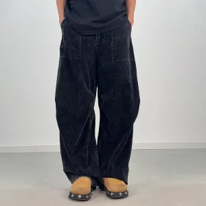 Men’s Stylish Custom Pants Cargo Baggy Cotton Corduroy Pants Casual Pants