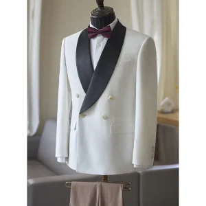 Men’s Suit 2pcs (coat+pants) Wedding Business Men Suit White