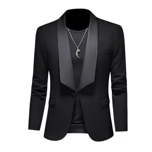 Men’s Suit Blazer Wedding Slim Fit New Fashion Youth Personalized Custom Blazer